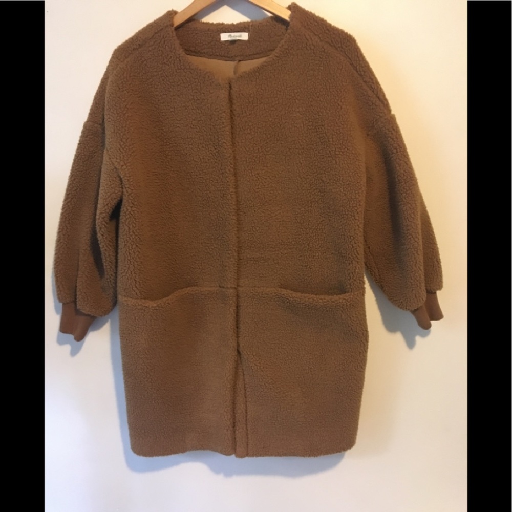 Madewell Bonded Sherpa Cocoon Coat